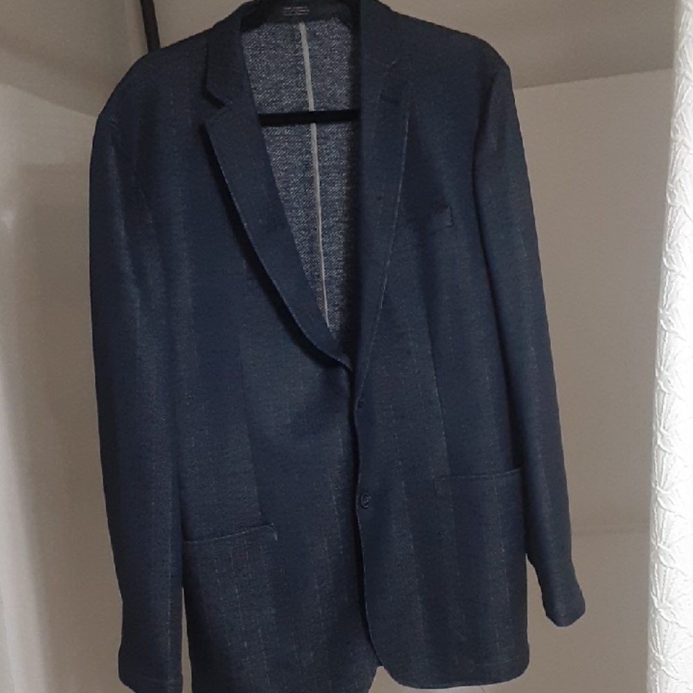Blue Textured Vince Camuto Sport Coat